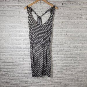 Old Navy Women's XL Black White Geometric Slip Dress Sleeveless GEO65XE